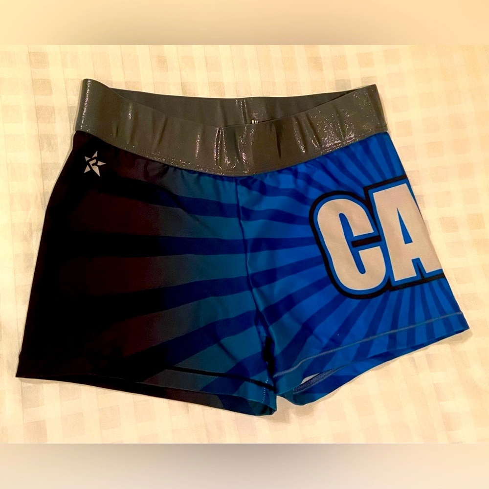 Rebel Athletic Women’s Black/blue  CALI Shorts